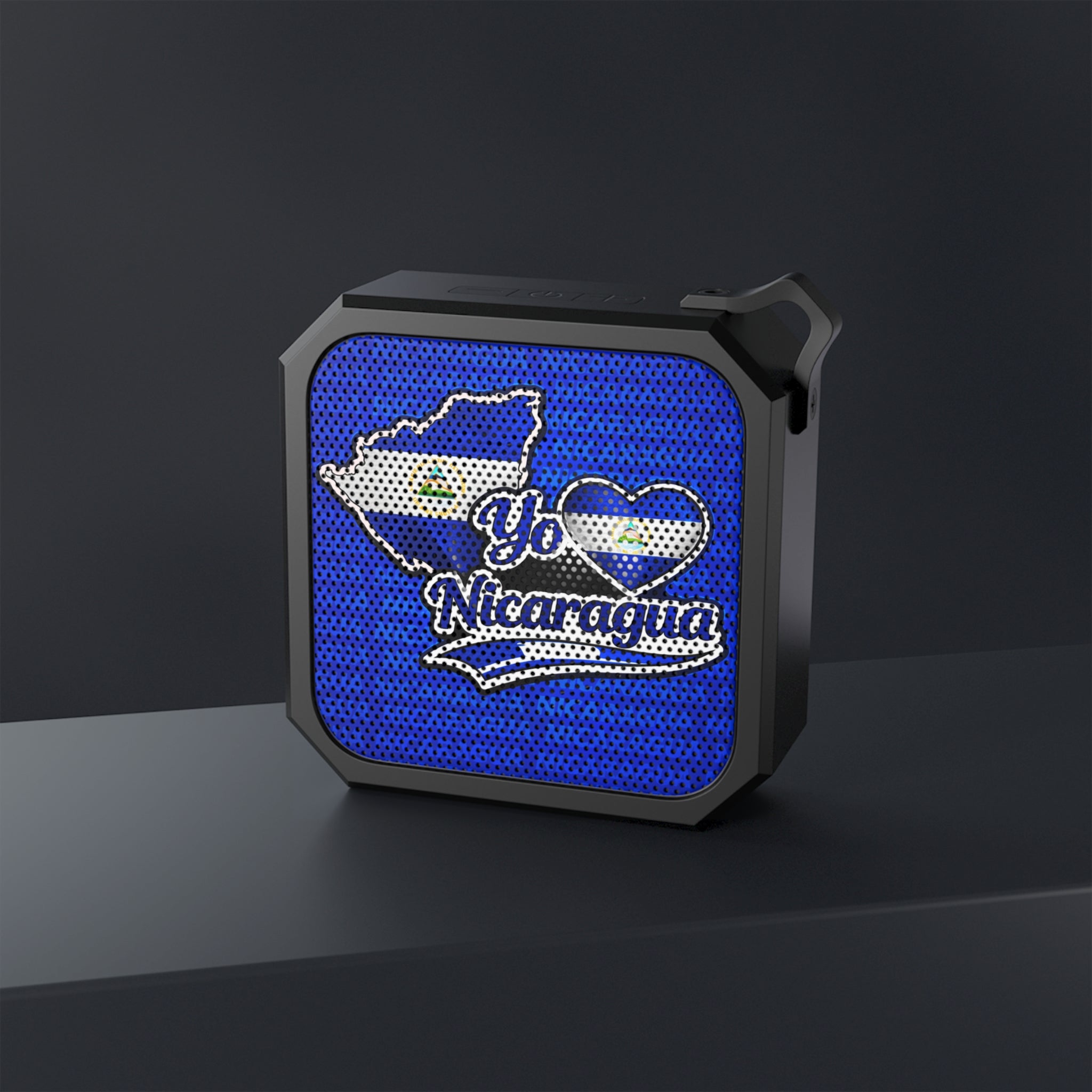 Bocina Bluetooth Nicaragua Portátil Resistente al Agua Diseño Patriótico I Love Nicaragua