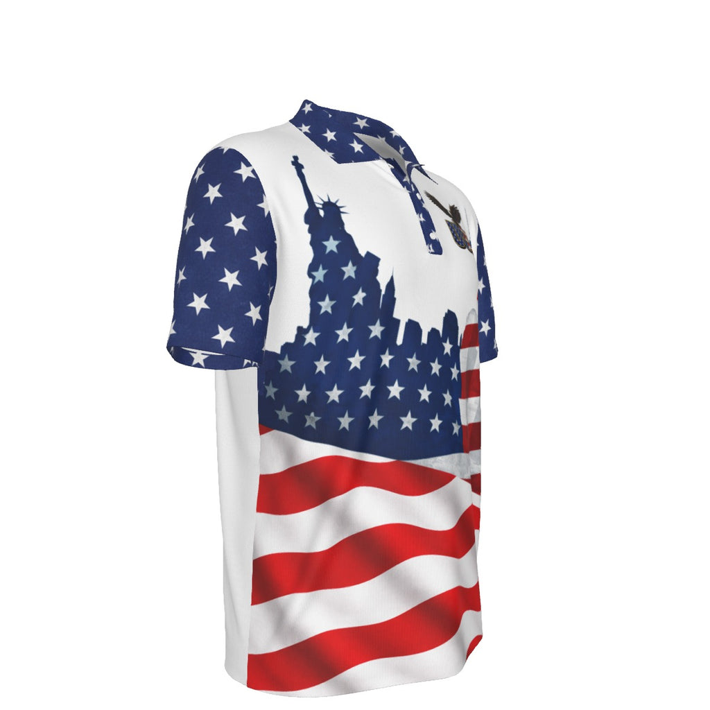 Polo USA para Hombre – Diseño Bandera Americana