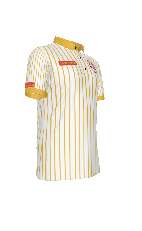 Polo Costa Rica Golden Patriótico para Hombre – Estilo Deportivo y Casual
