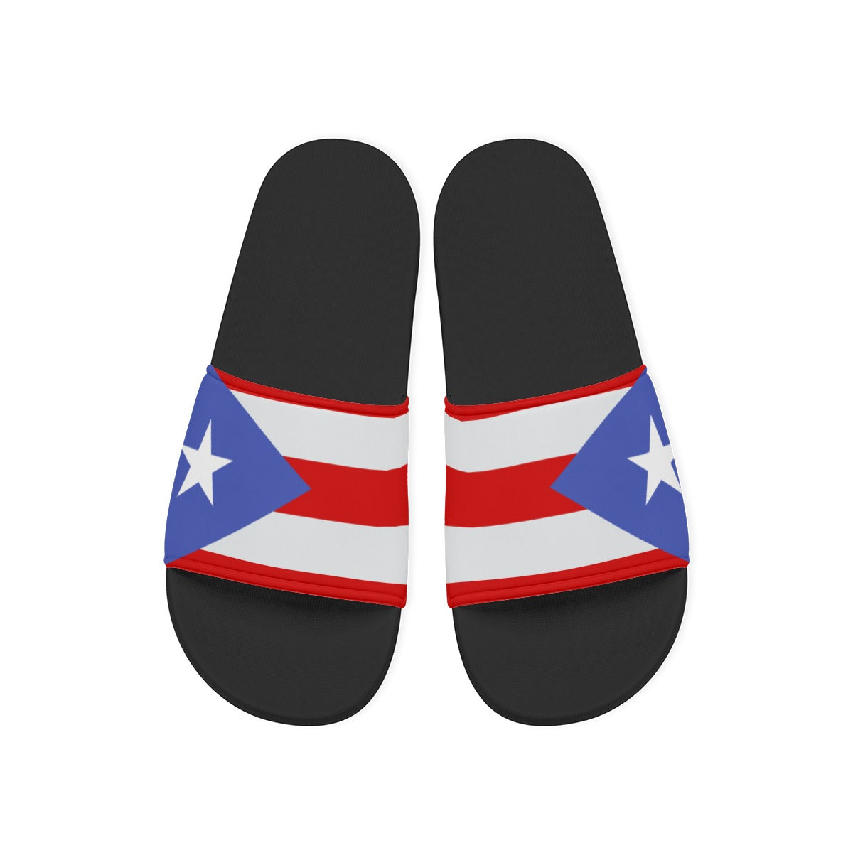 Sandalias Hombre Puerto Rico Antideslizantes Diseño Bandera Puertorriqueña