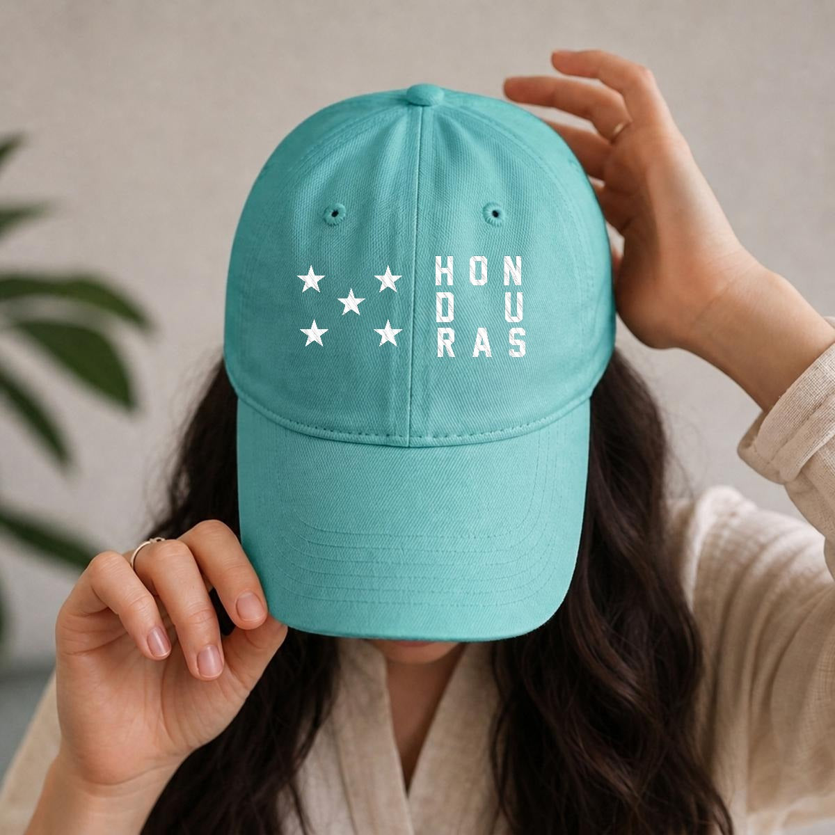 Gorra de Honduras Bordada Premium de Algodón Estilo Casual de Perfil Bajo