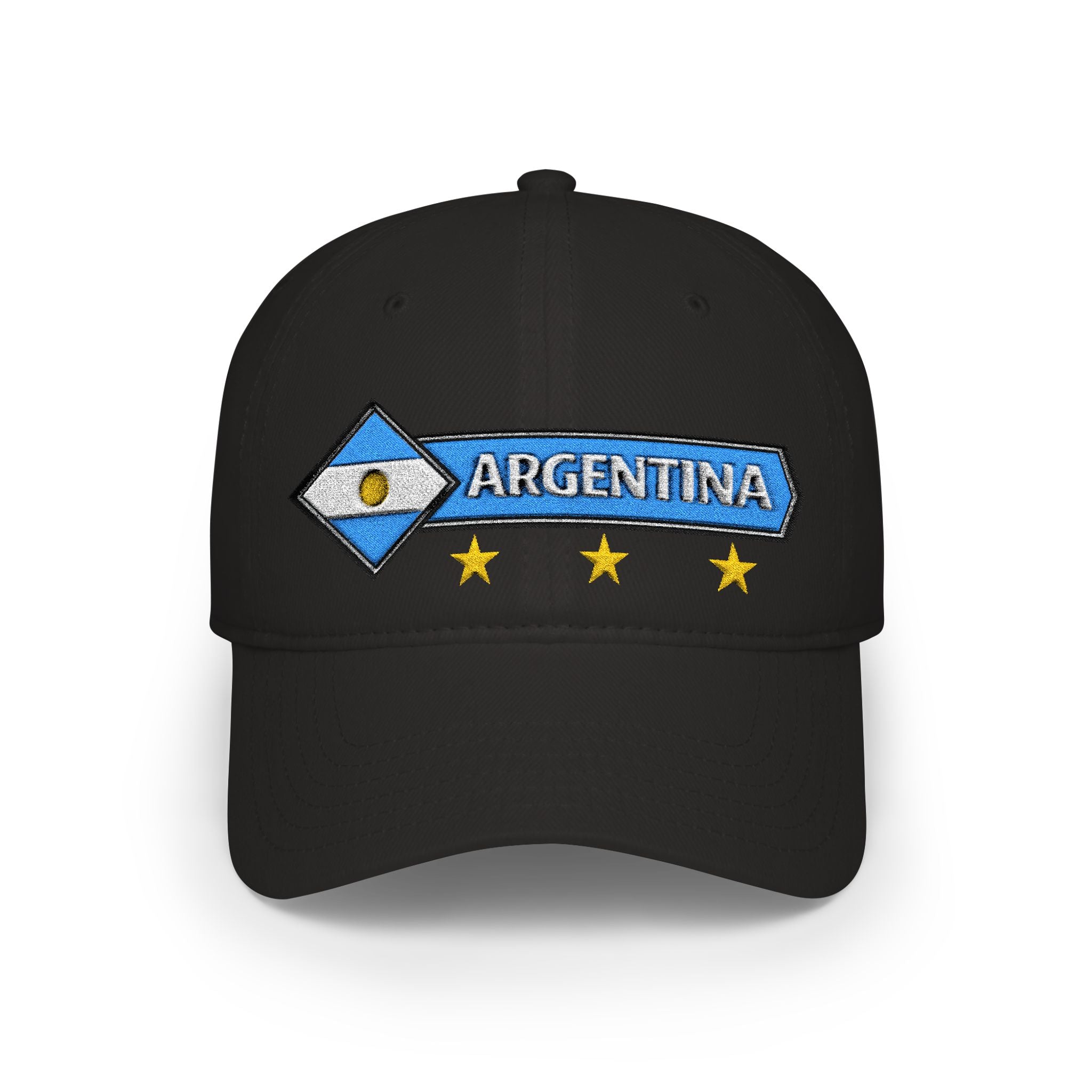 Gorra Argentina Bordada Ajustable Tri Campeón