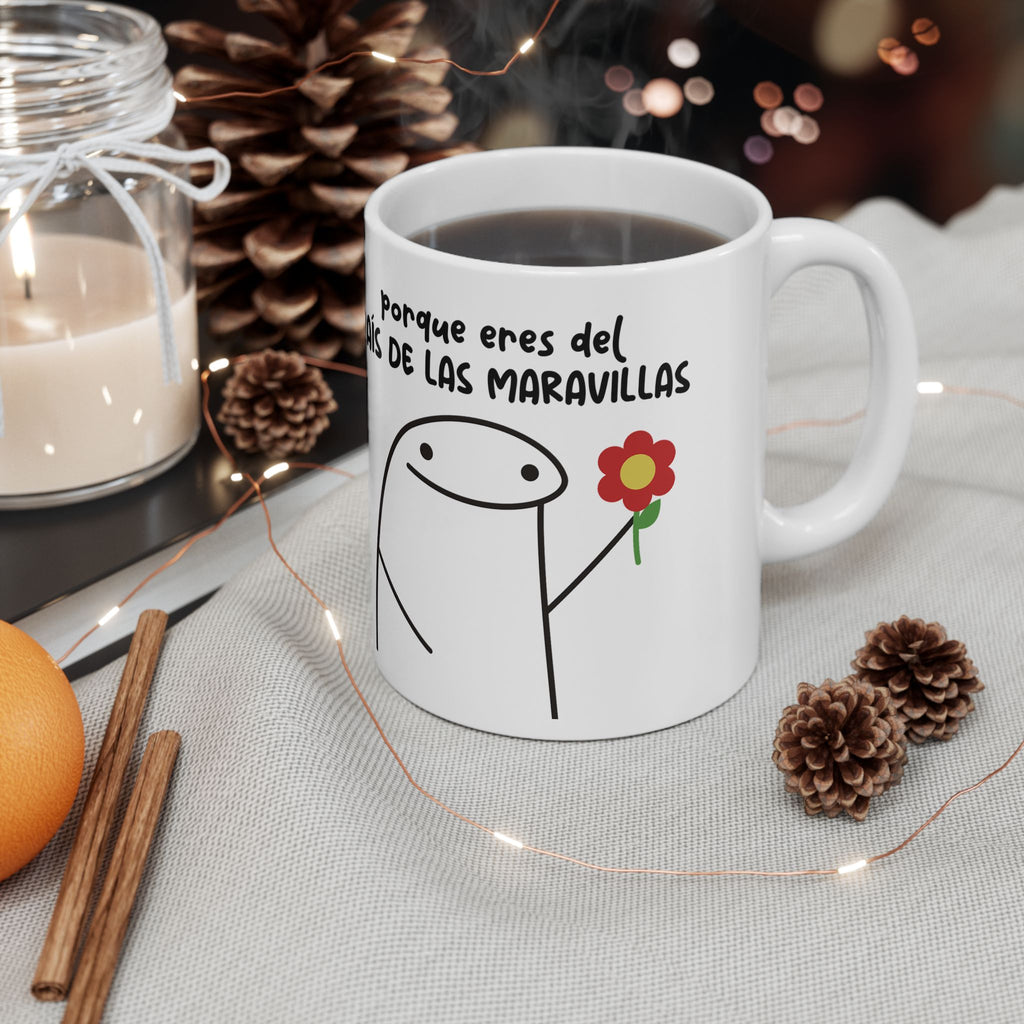 Taza San Valentin “Deberías Llamarte Alicia… Porque Eres del País de las Maravillas” Taza Romántica