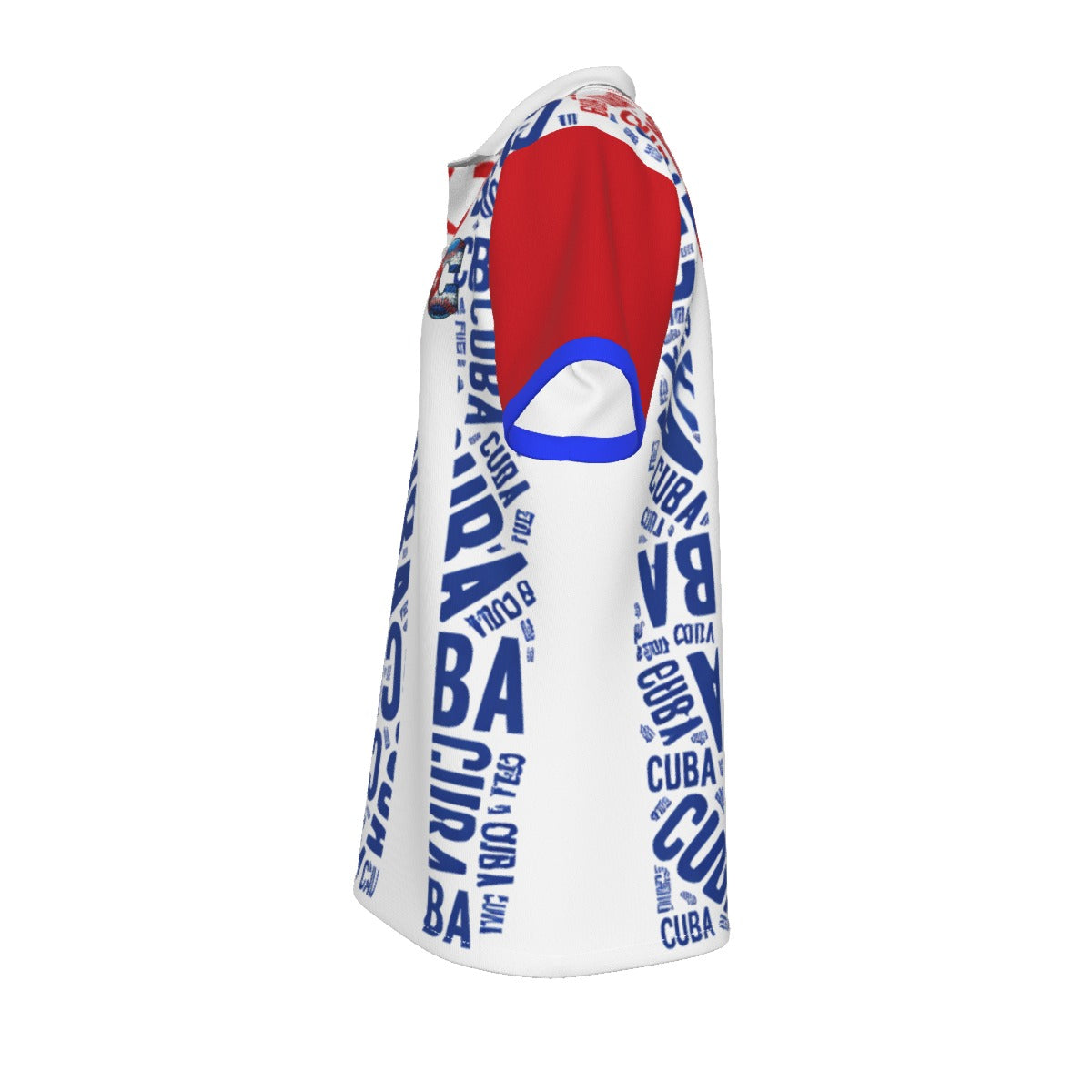 Polo Cuba estilo bandera tipográfico elegante para hombre