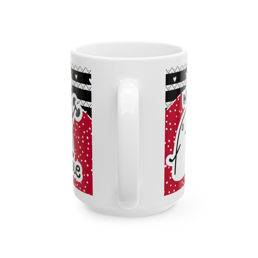 Mug San Valentin “Solo con Mirarte Me Vuelvo Invencible” Taza Romántica Divertida