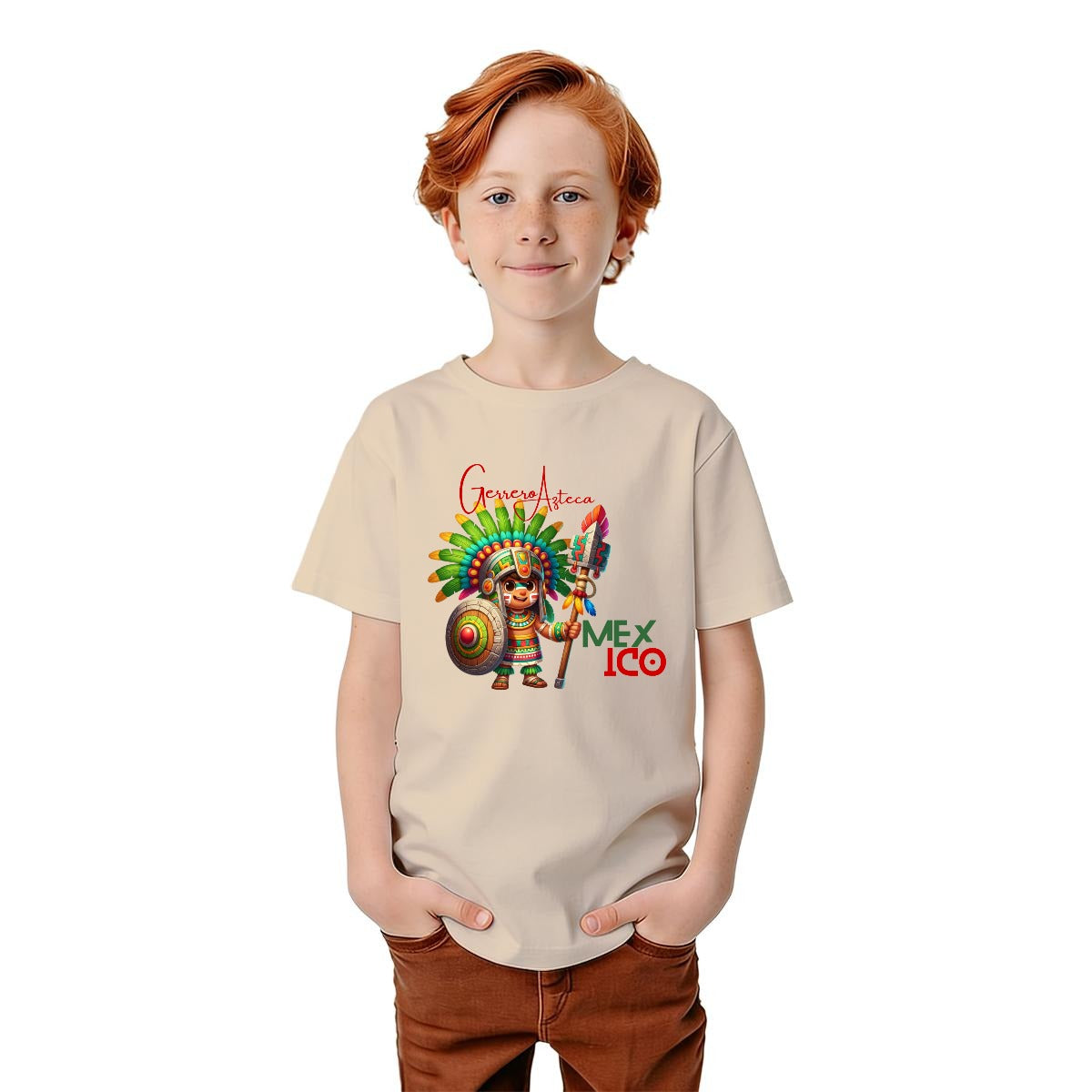 Camiseta Juvenil México – Playera Patriótica para Niños | Gildan 5000B