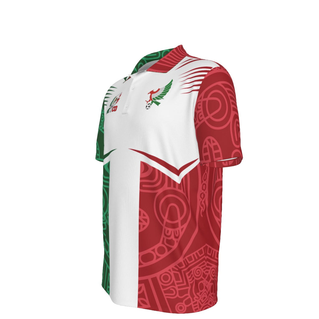 Polo de México Patrones Aztecas y Escudo Águila