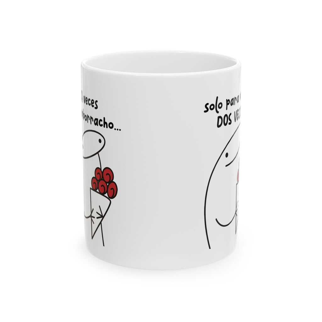 Taza San Valentin “Solo para Verte Dos Veces”  Taza Romántica Divertida
