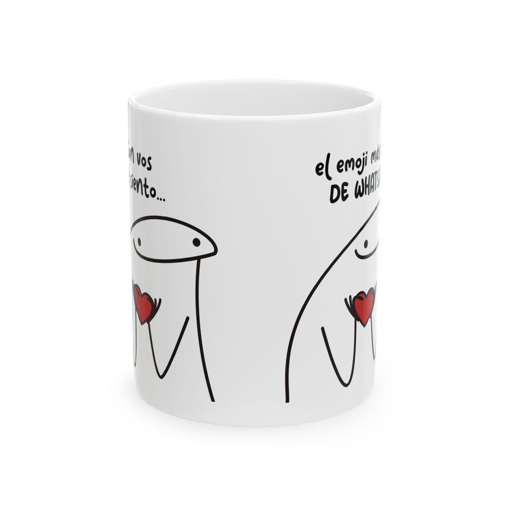 Taza San Valentín “El Emoji Más Feliz” Taza Romántica
