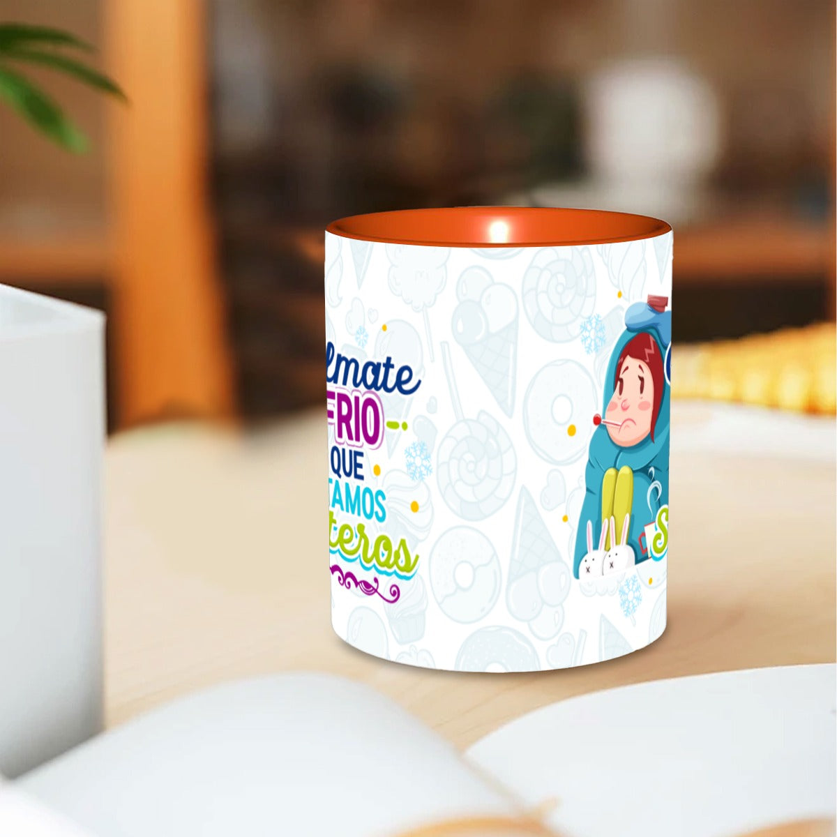 Taza y Tumbler Divertido  Cálmate Frío que Estamos Solteros San Valentin