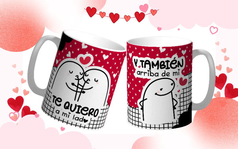 Taza San Valentin “Te Quiero a Mi Lado” Diseño Amor Regalo Divertido Romántico