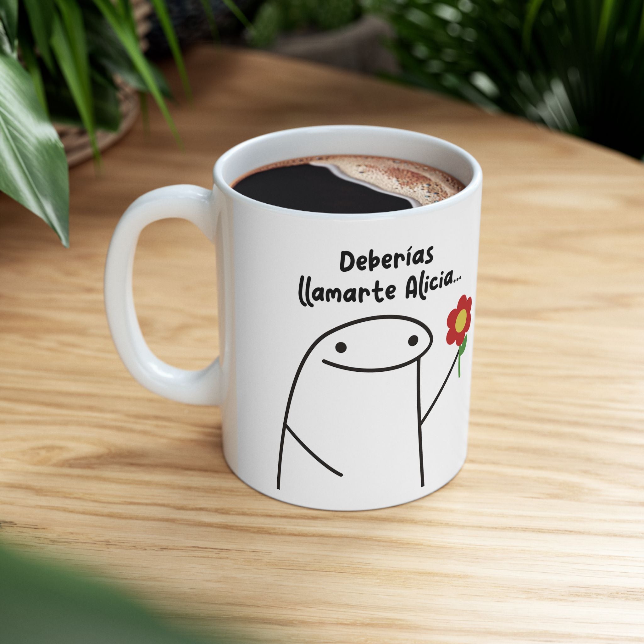 Taza San Valentin “Deberías Llamarte Alicia… Porque Eres del País de las Maravillas” Taza Romántica
