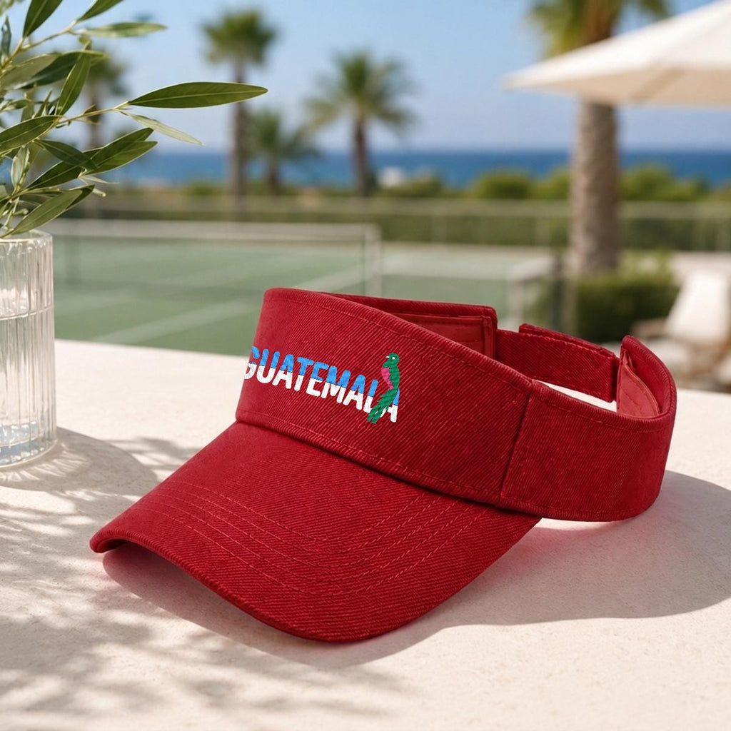 Visera Deportiva de Guatemala Bordada Premium Estilo Ajustable para Sol