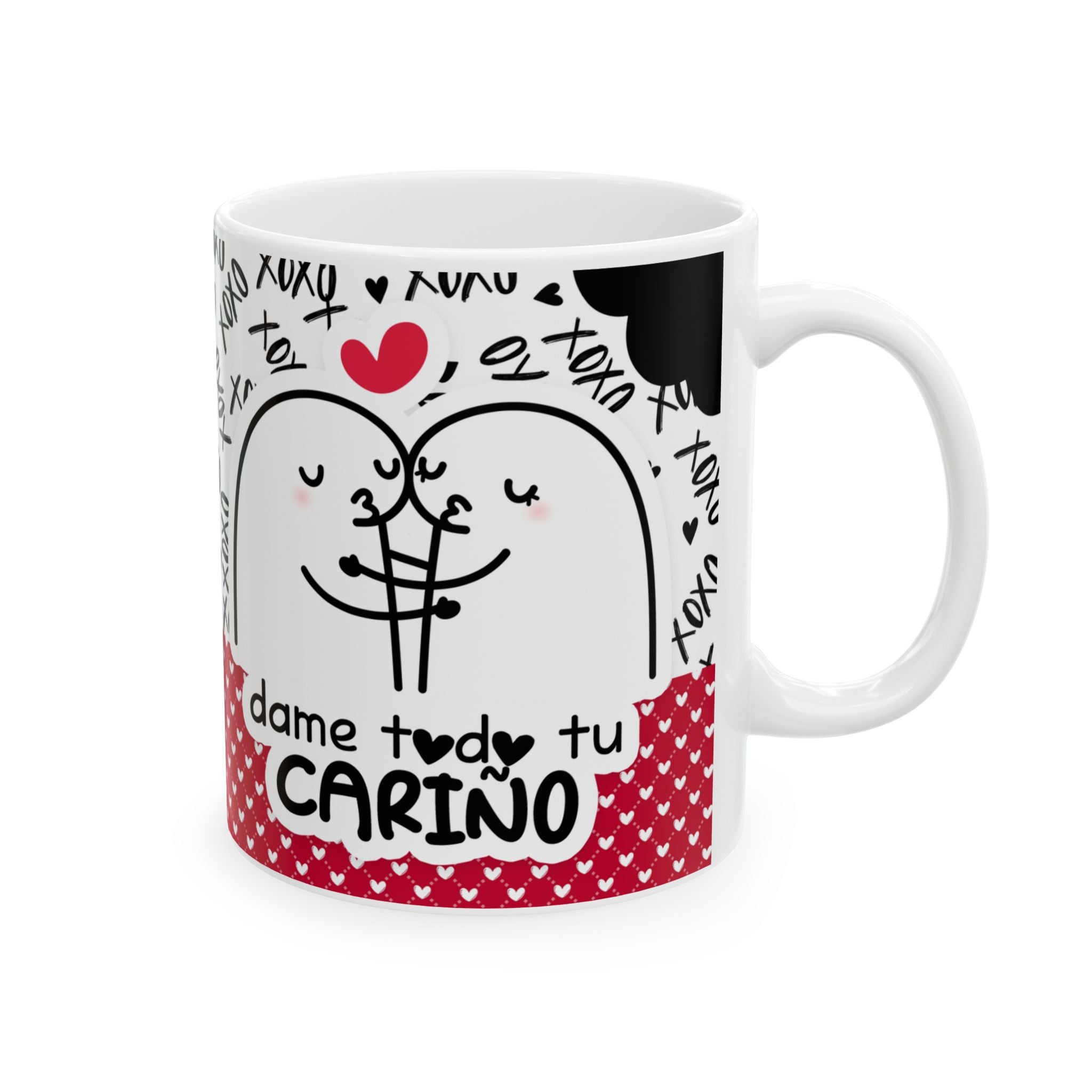 Mug San Valentin “Esto es un Asalto, Dame Todo Tu Cariño” Taza Divertida de Amor