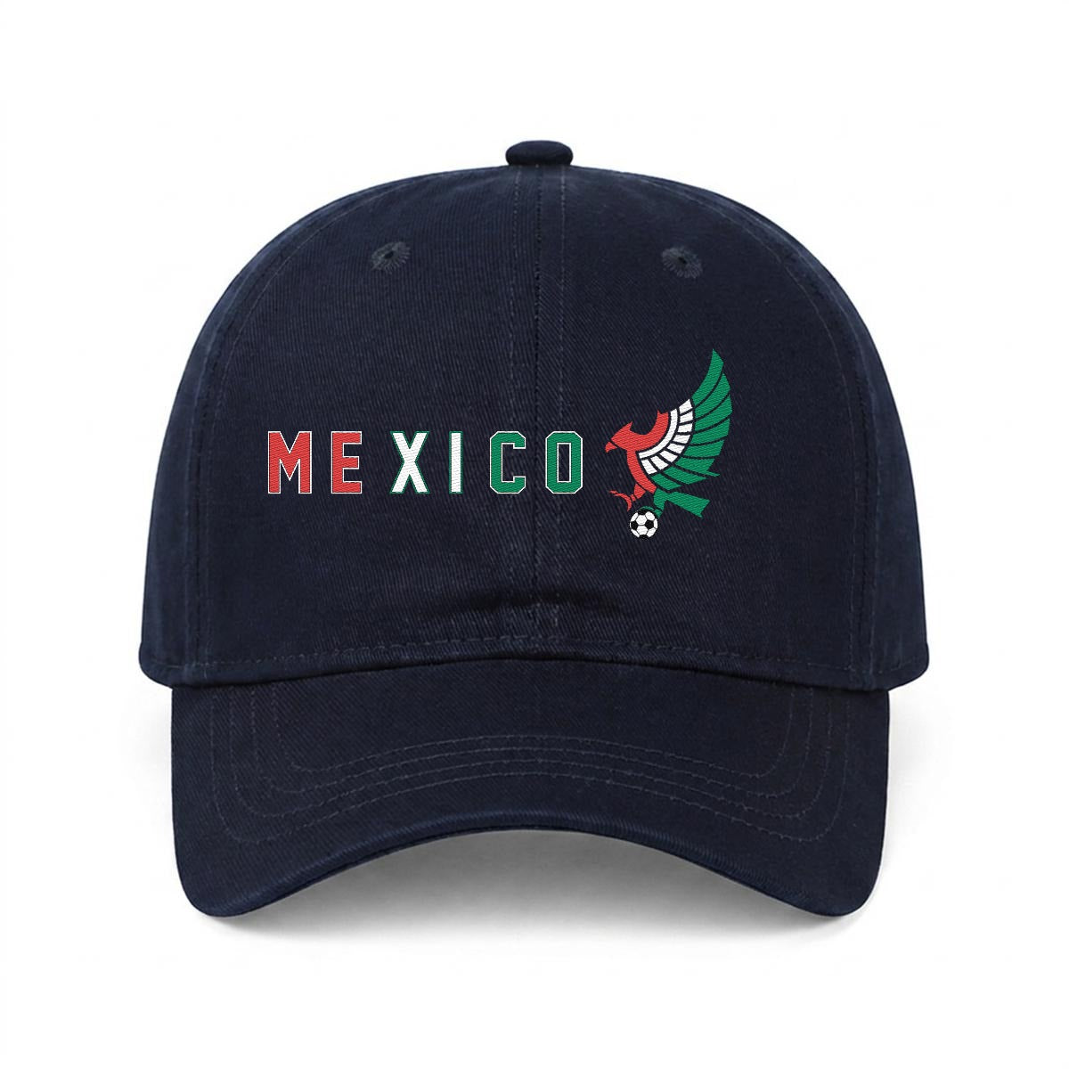 Gorra de México Bordada Premium Estilo Casual Ajustable de Algodón