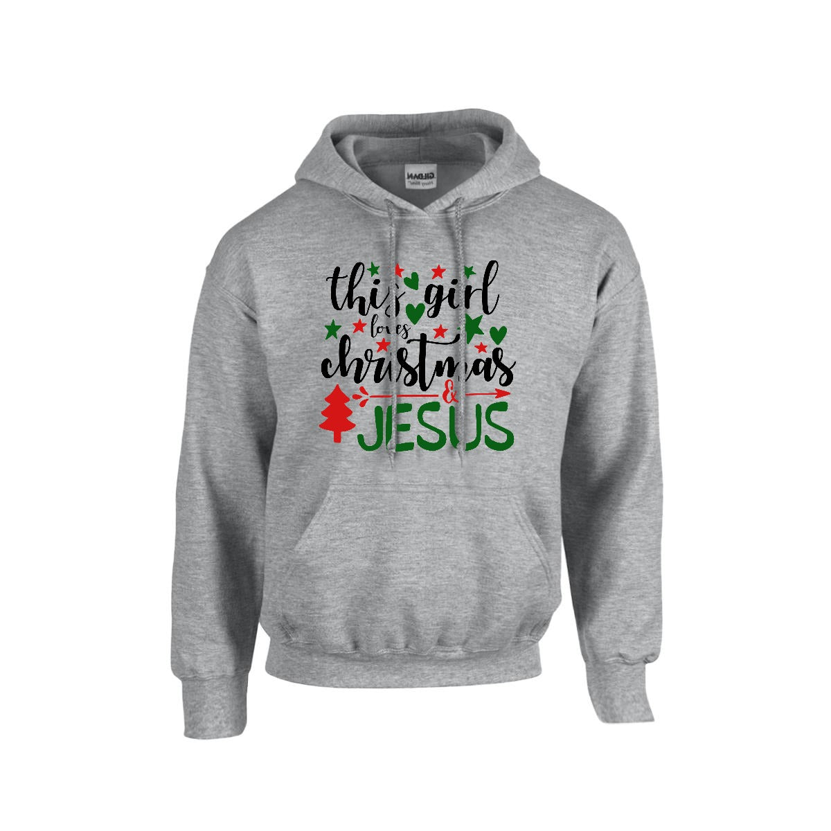 Christmas Hoodie This Girl Loves Christmas & Jesus