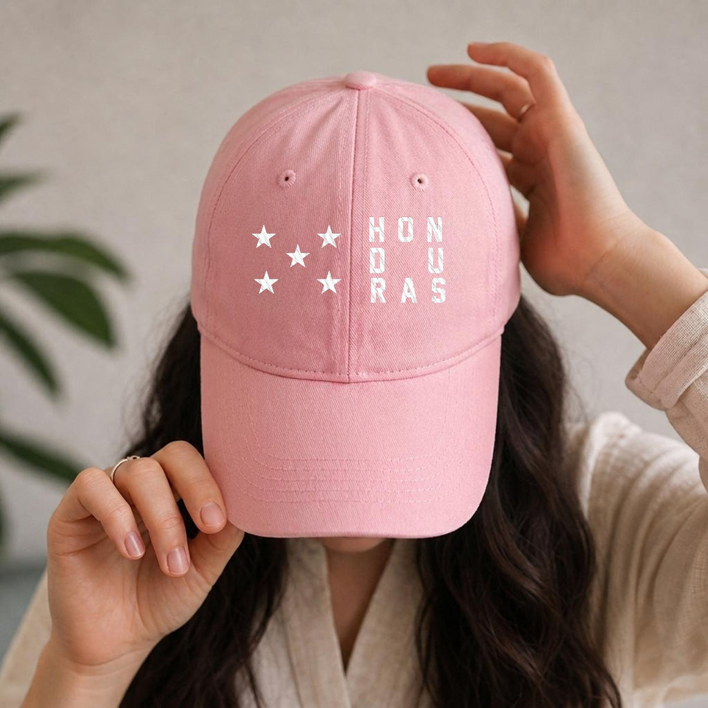 Gorra de Honduras Bordada Premium de Algodón Estilo Casual de Perfil Bajo