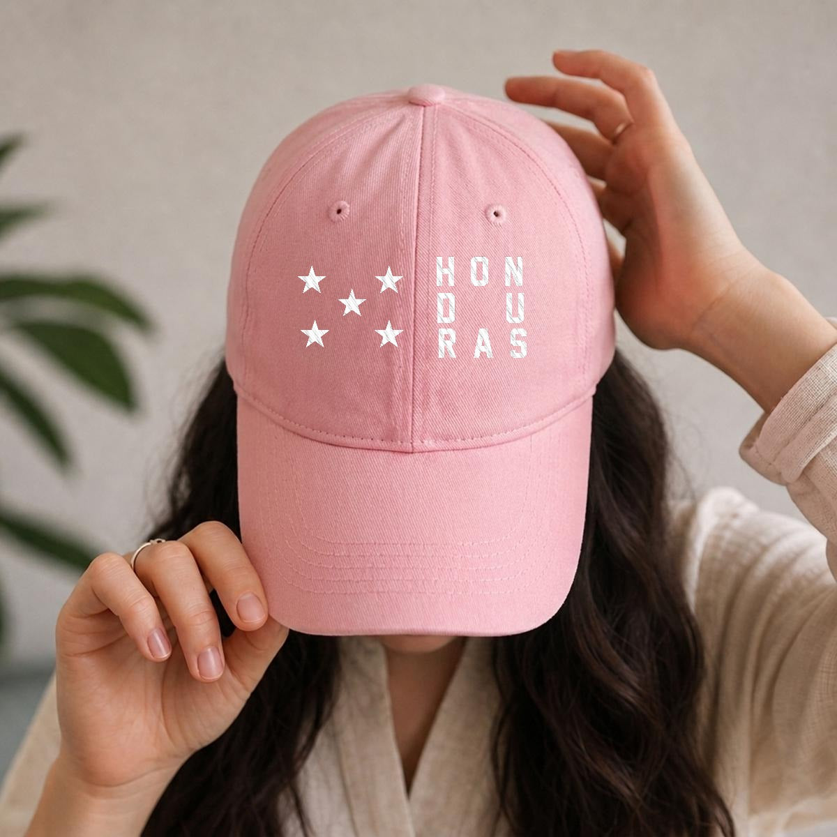 Gorra de Honduras Bordada Premium de Algodón Estilo Casual de Perfil Bajo