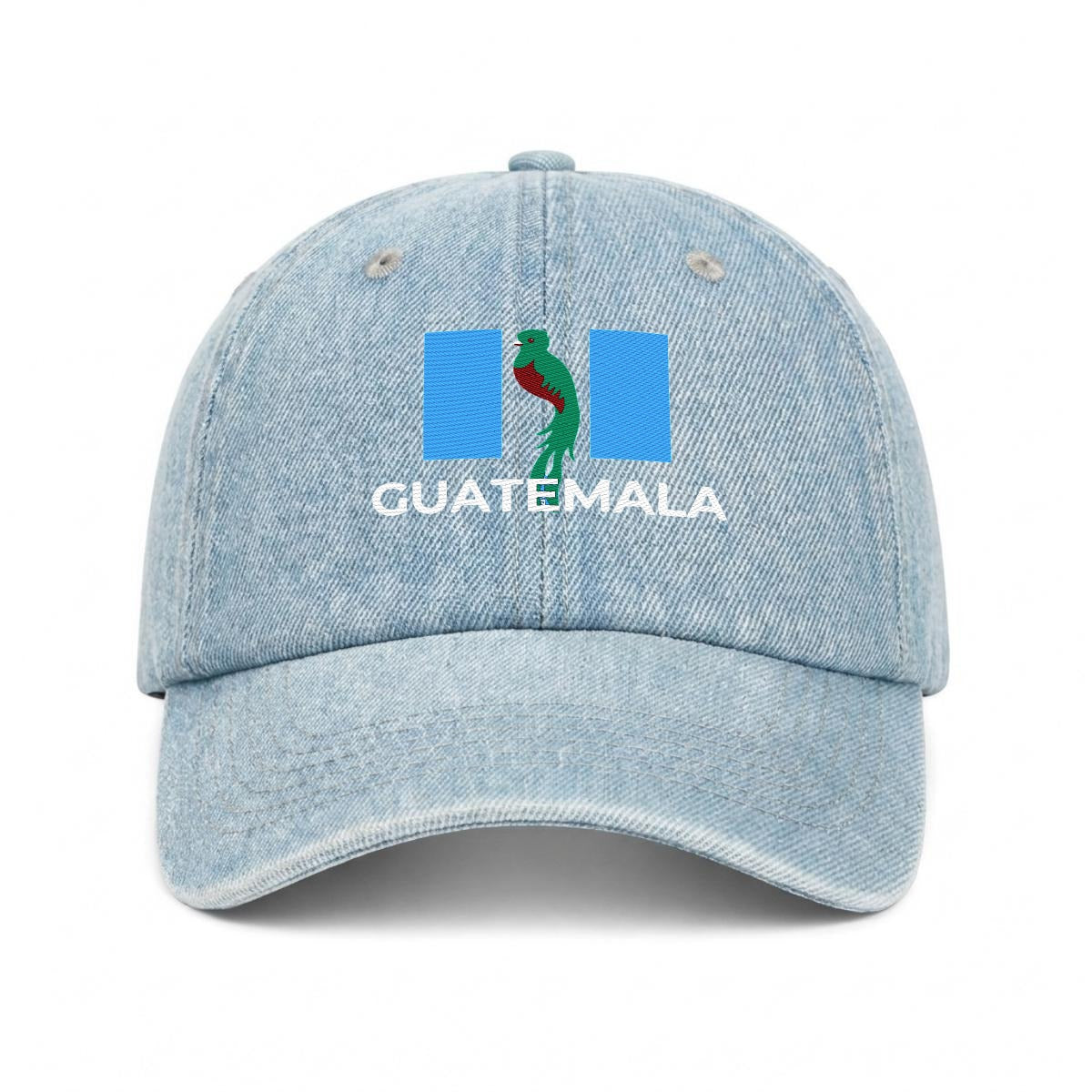 Gorra de Guatemala Bordada Premium de Algodón con Diseño de Quetzal Estilo Vintage