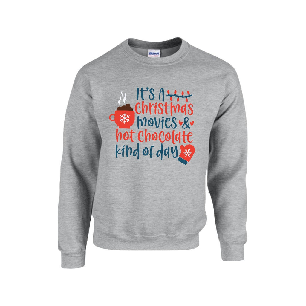 Sudadera Navideña 'Christmas Movies & Hot Chocolate'