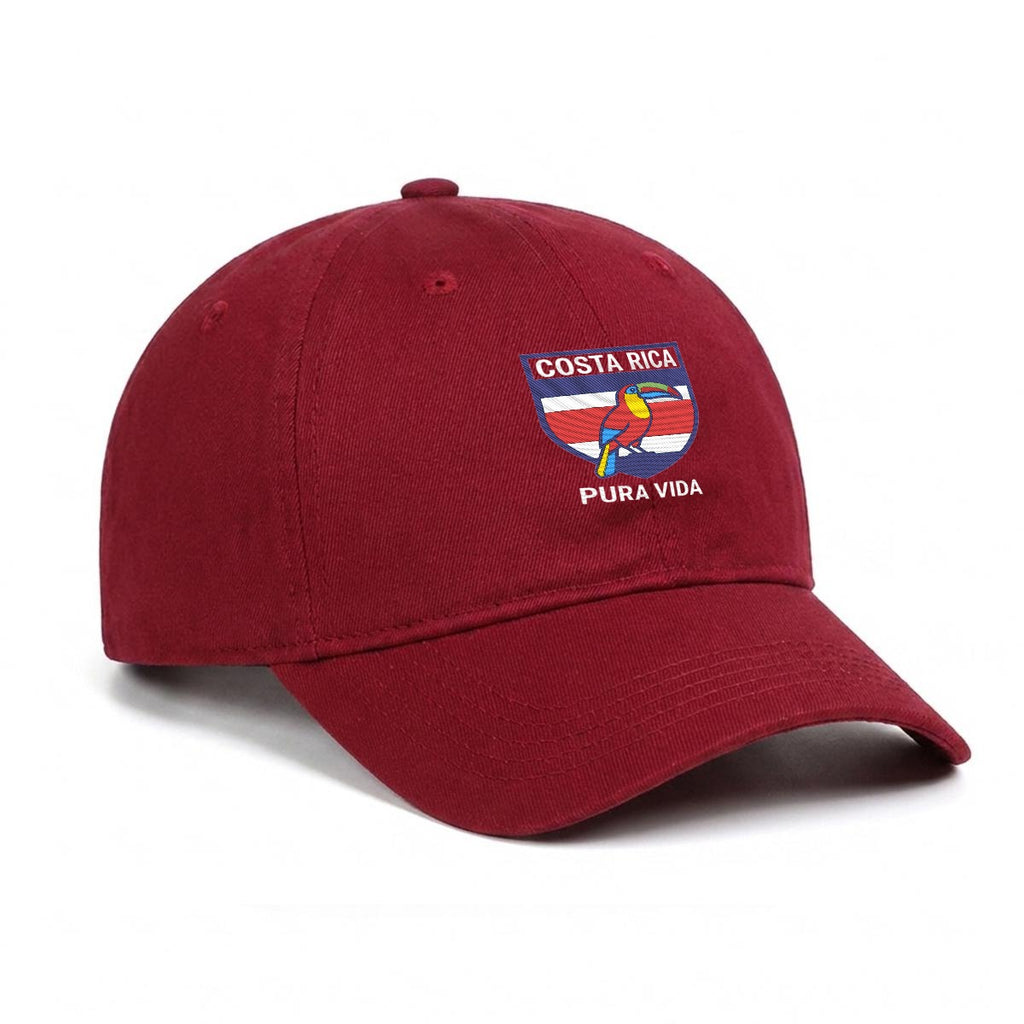 Gorra de Costa Rica Bordada Premium Pura Vida de Algodón Estilo Casual