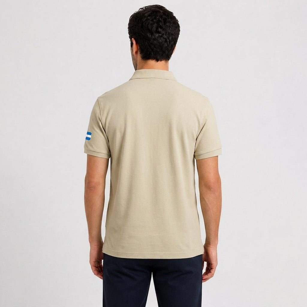 Camisa Tipo Polo de Honduras Bordado H de Cinco Estrellas
