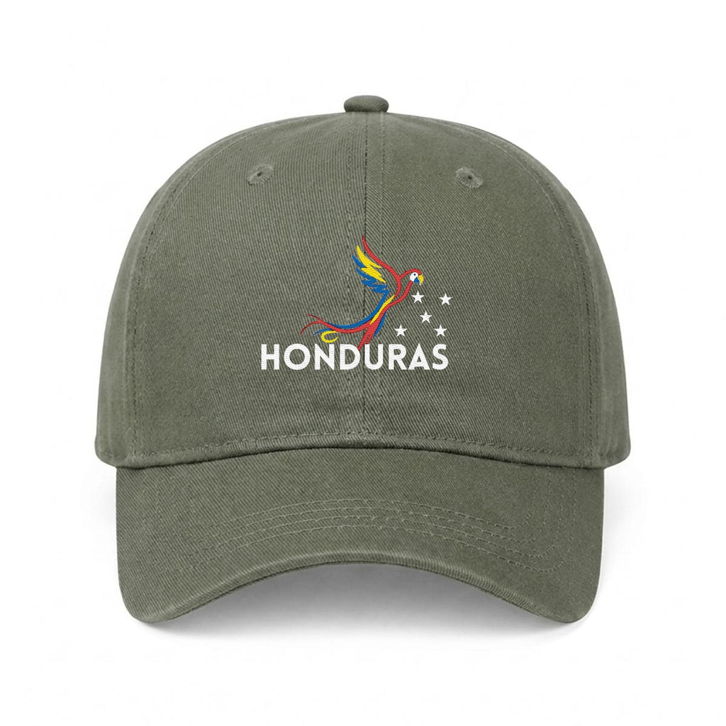 Gorra de Honduras Bordada Premium Guacamaya de Algodón Estilo Casual