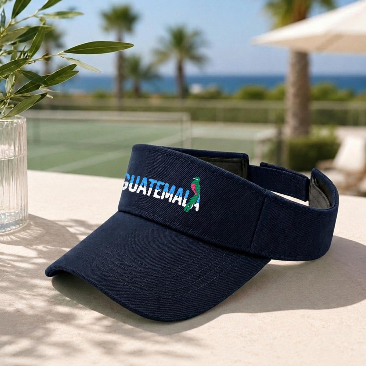 Visera Deportiva de Guatemala Bordada Premium Estilo Ajustable para Sol