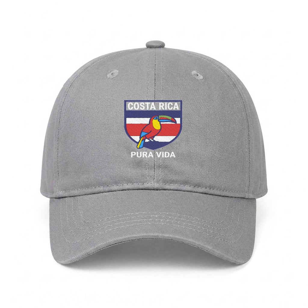 Gorra de Costa Rica Bordada Premium Pura Vida de Algodón Estilo Casual