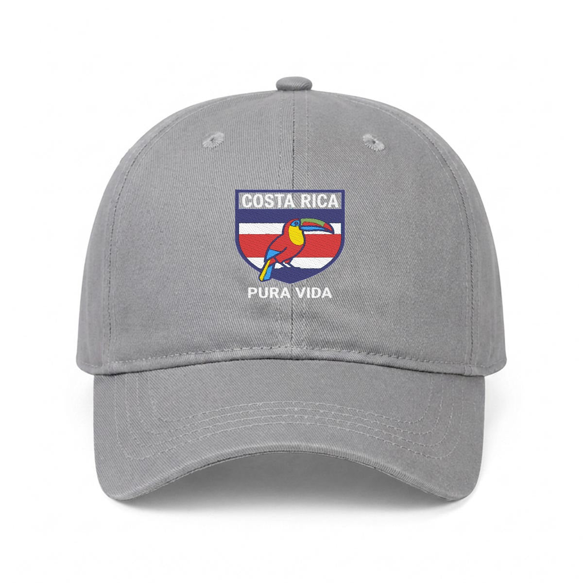 Gorra de Costa Rica Bordada Premium Pura Vida de Algodón Estilo Casual
