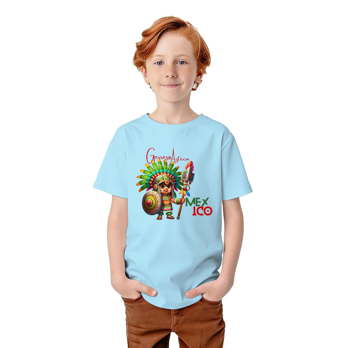 Camiseta Juvenil México – Playera Patriótica para Niños | Gildan 5000B