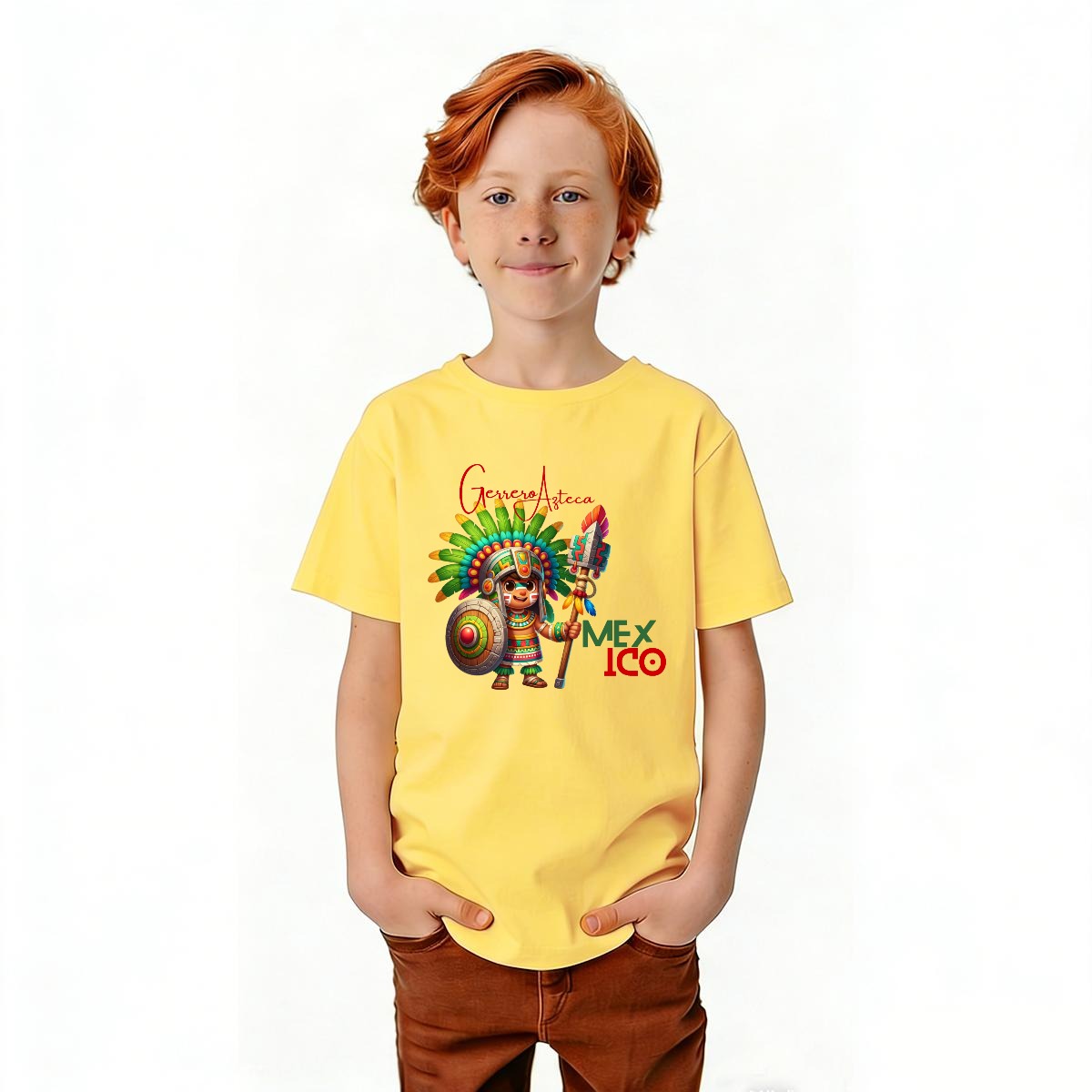 Camiseta Juvenil México – Playera Patriótica para Niños | Gildan 5000B