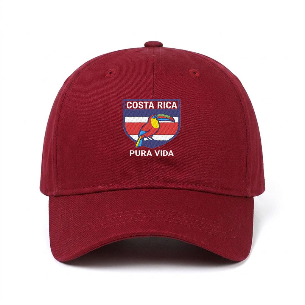 Gorra de Costa Rica Bordada Premium Pura Vida de Algodón Estilo Casual