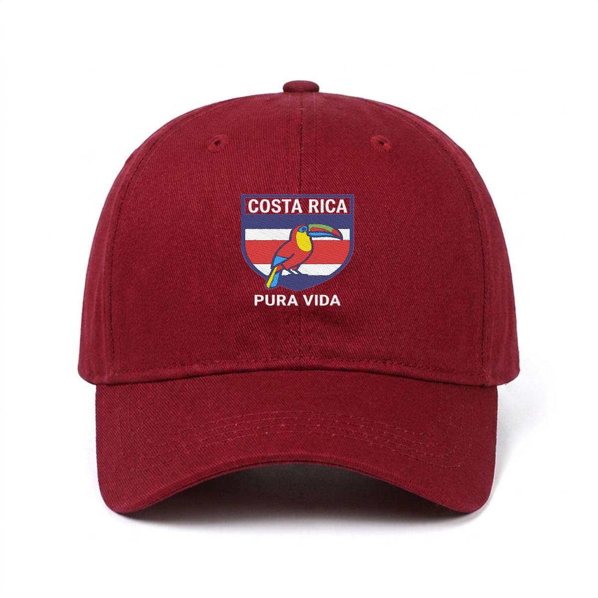 Gorra de Costa Rica Bordada Premium Pura Vida de Algodón Estilo Casual