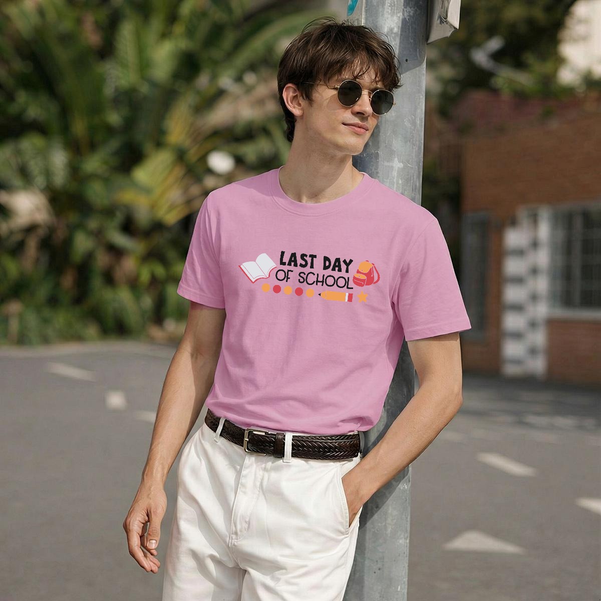 Camiseta 'Last Day of School' para Maestros y Estudiante