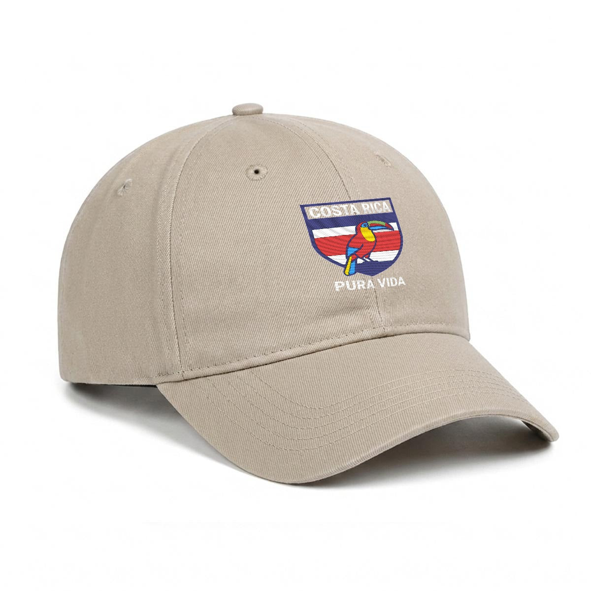 Gorra de Costa Rica Bordada Premium Pura Vida de Algodón Estilo Casual