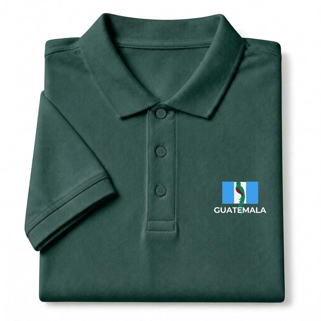 Camisa Tipo Polo de Guatemala  Bordada
