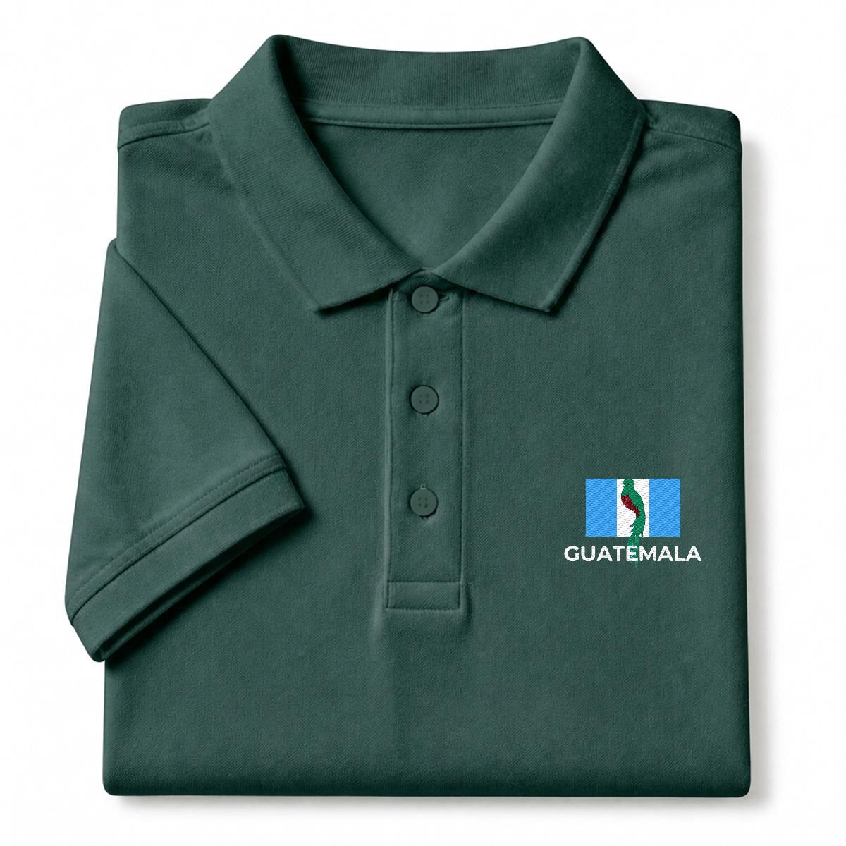 Camisa Tipo Polo de Guatemala  Bordada