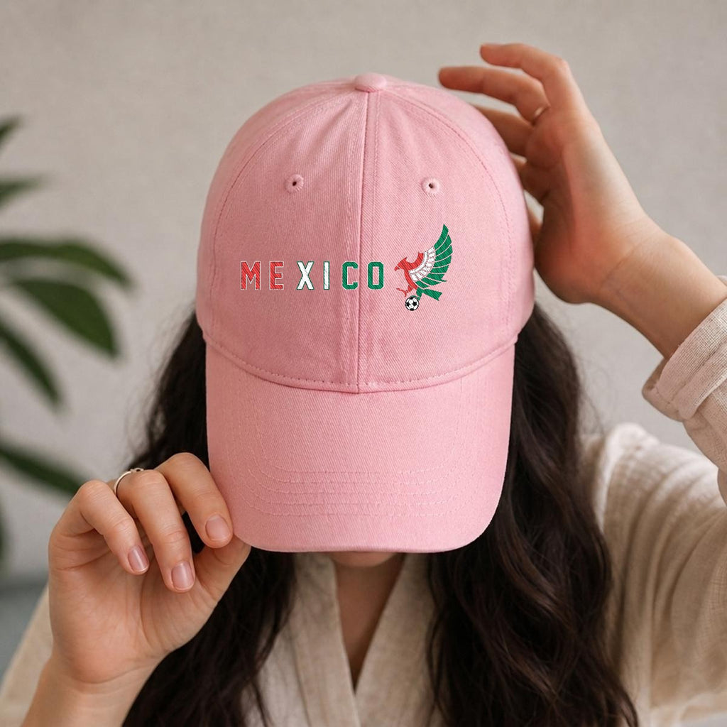 Gorra de México Bordada Premium Estilo Casual Ajustable de Algodón