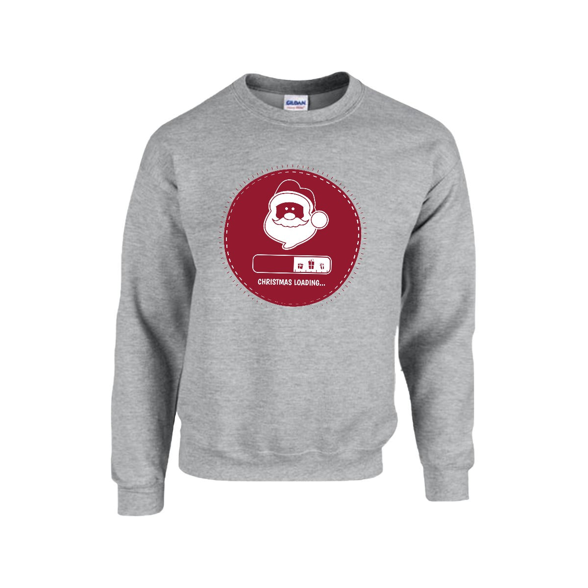 Sudadera Cuello Redondo 'Christmas Loading' Santa Claus