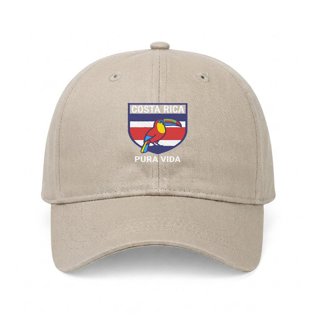 Gorra de Costa Rica Bordada Premium Pura Vida de Algodón Estilo Casual