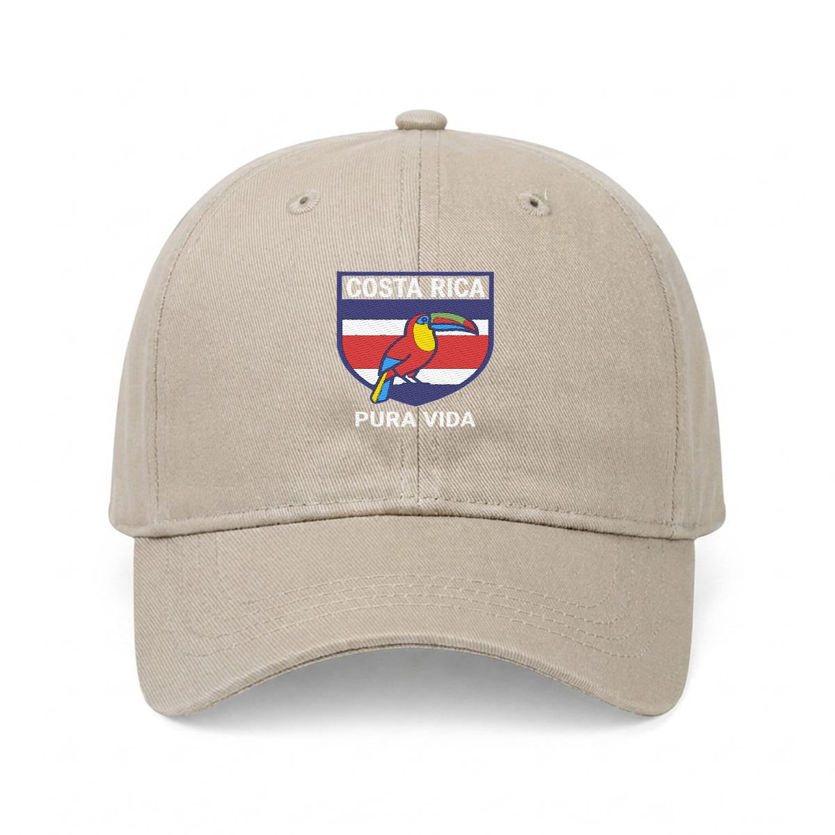Gorra de Costa Rica Bordada Premium Pura Vida de Algodón Estilo Casual
