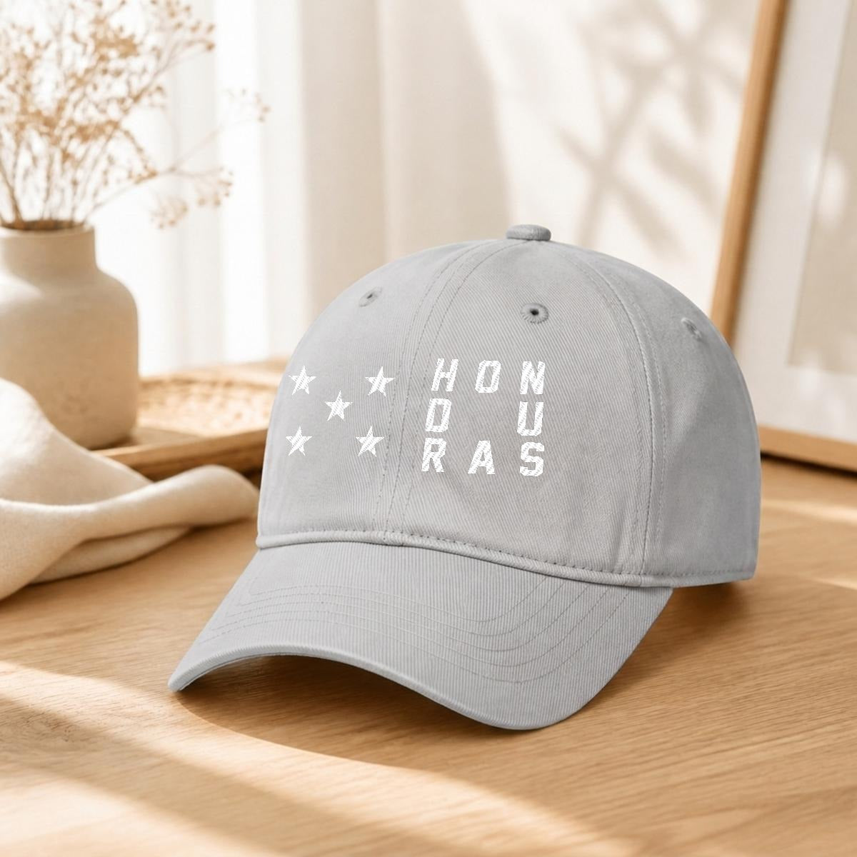 Gorra de Honduras Bordada Premium de Algodón Estilo Casual de Perfil Bajo