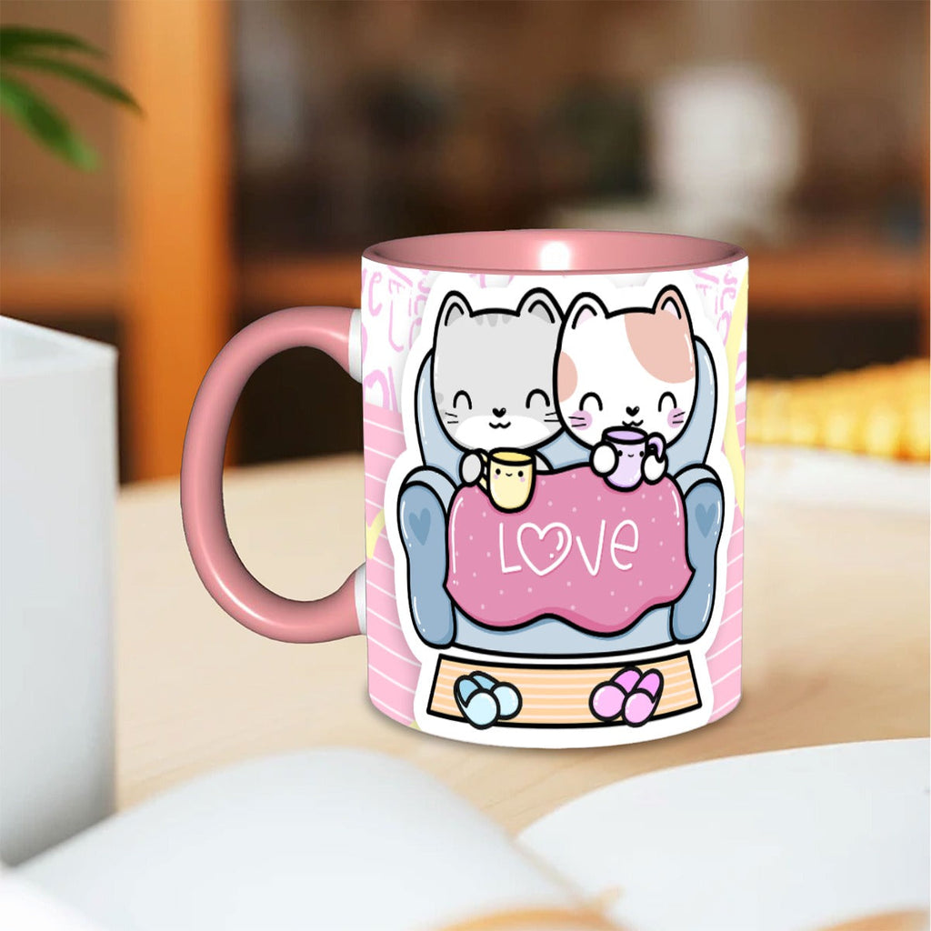 Mug isotherme - Tasse Mon thé préféré, c'est de t'avoir à mes côtés – Collection Saint-Valentin