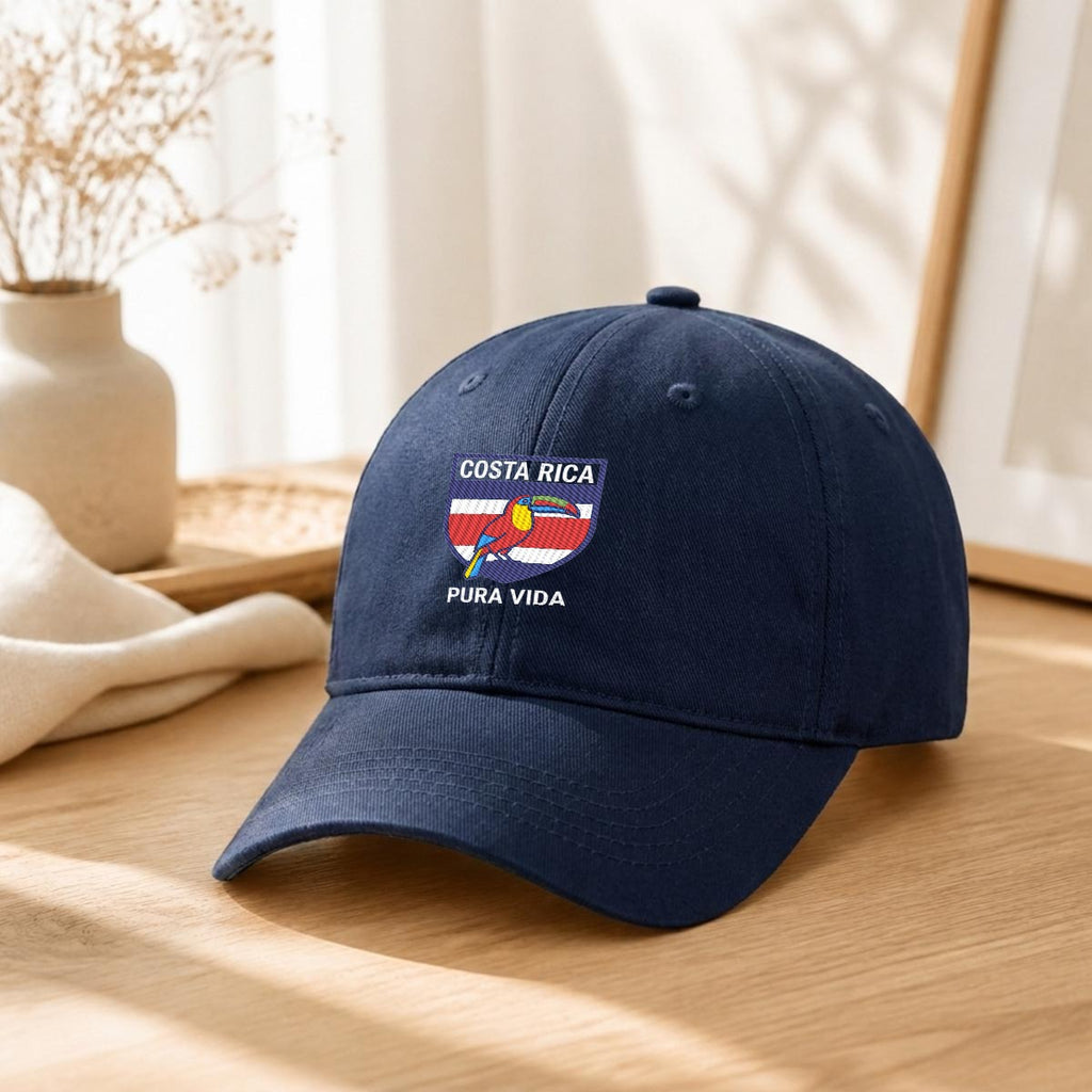 Gorra de Costa Rica Bordada Premium Pura Vida de Algodón Estilo Casual
