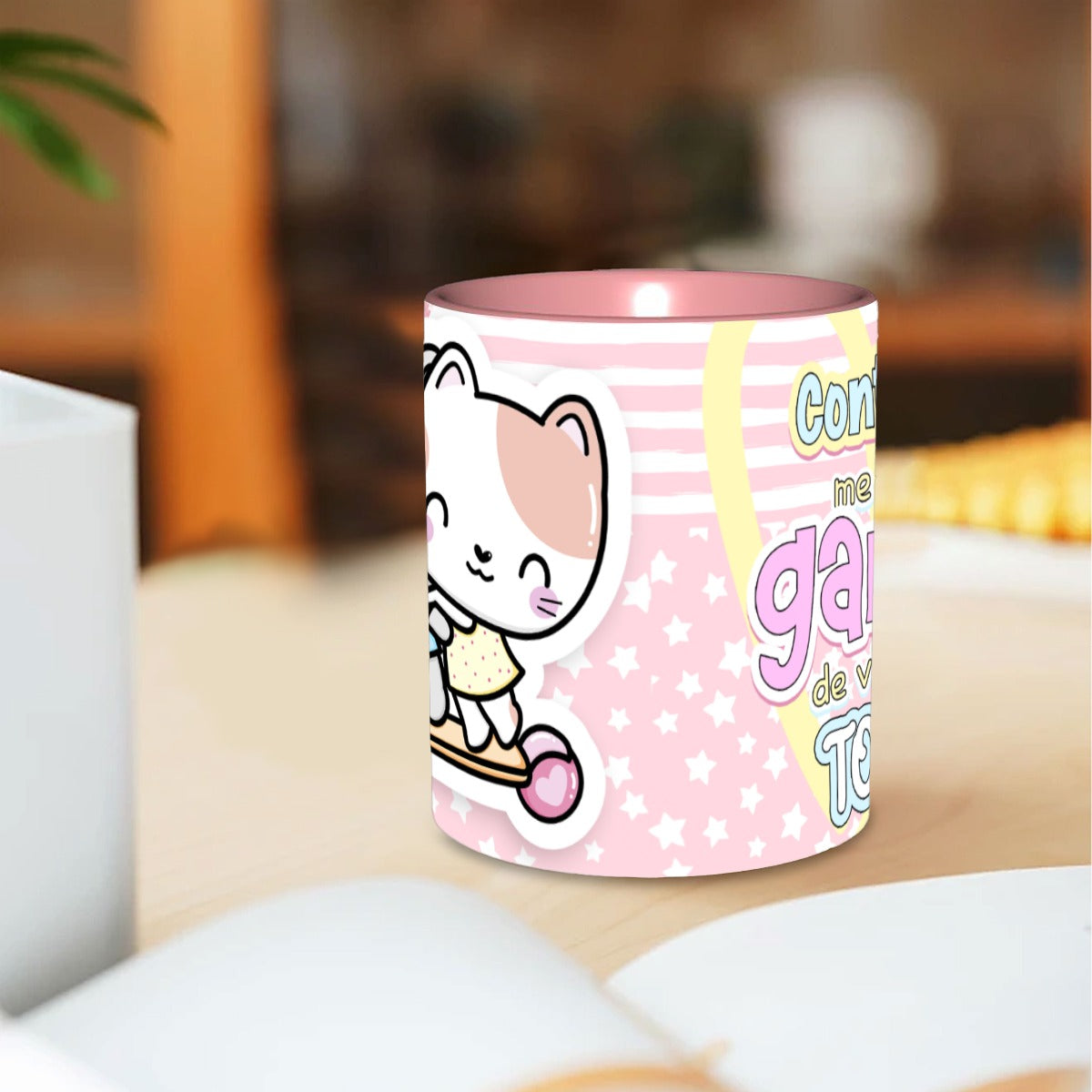 Tumbler -TazaContigo Me Dan Ganas de Vivirlo Todo – Colección San Valentin