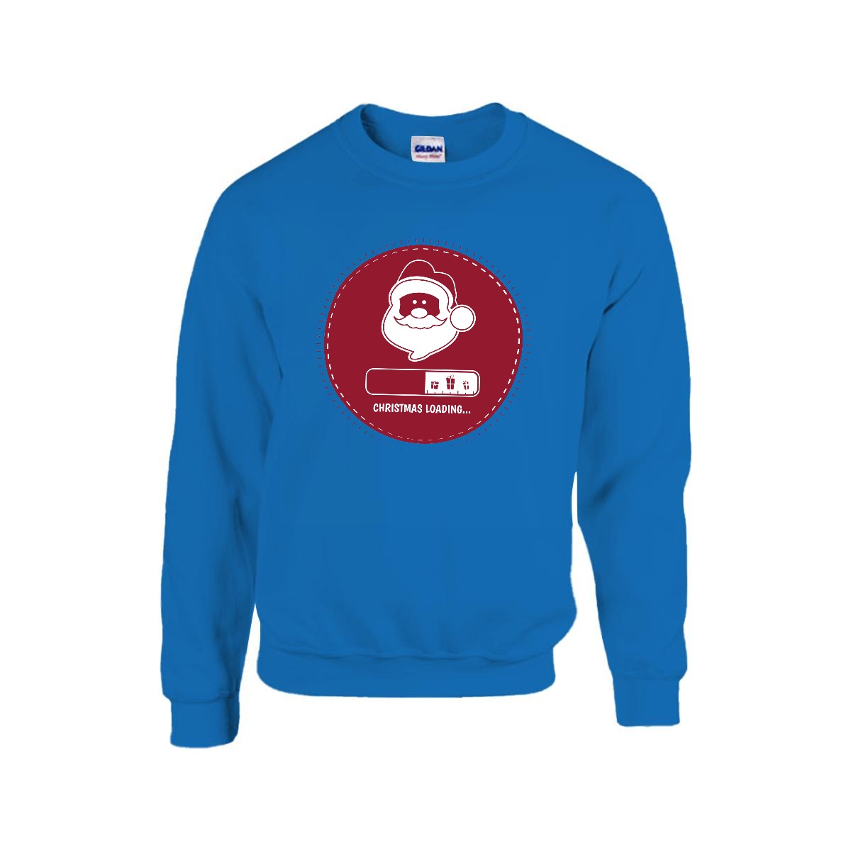 Sudadera Cuello Redondo 'Christmas Loading' Santa Claus