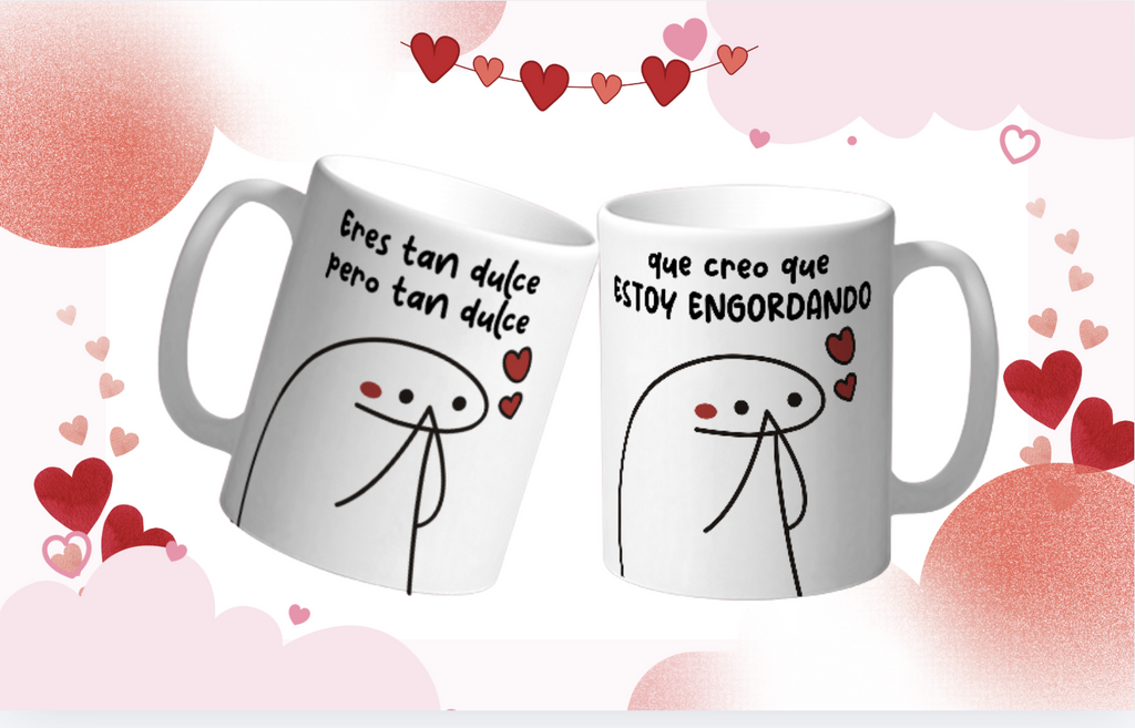 Taza San Valentin “Eres Tan Dulce”  Taza Divertida de Amor