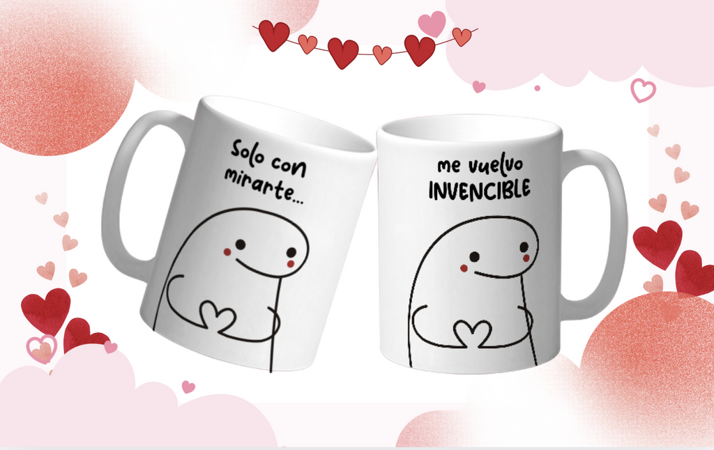 Taza San Valentin “Solo con Mirarte” Taza Romántica