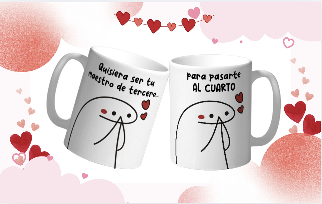 Taza San Valentin “Del Tercero al Cuarto”  Taza Divertida